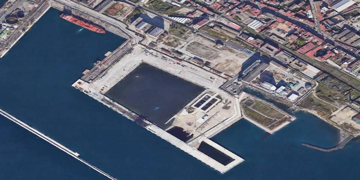 Construction of a confined disposal facility to be used as new container terminal in the port of Naples (Italy)