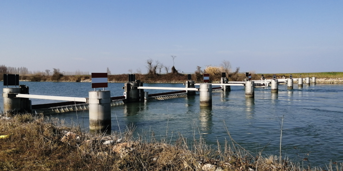 Barrier Against Salt-Water Intrusion at the Estuary of Adige River